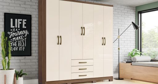 Guarda-roupa Caju 06 Portas