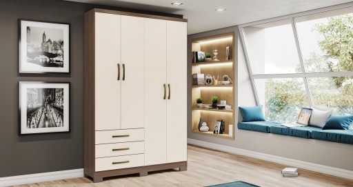 Guarda-roupa Caju 04 Portas