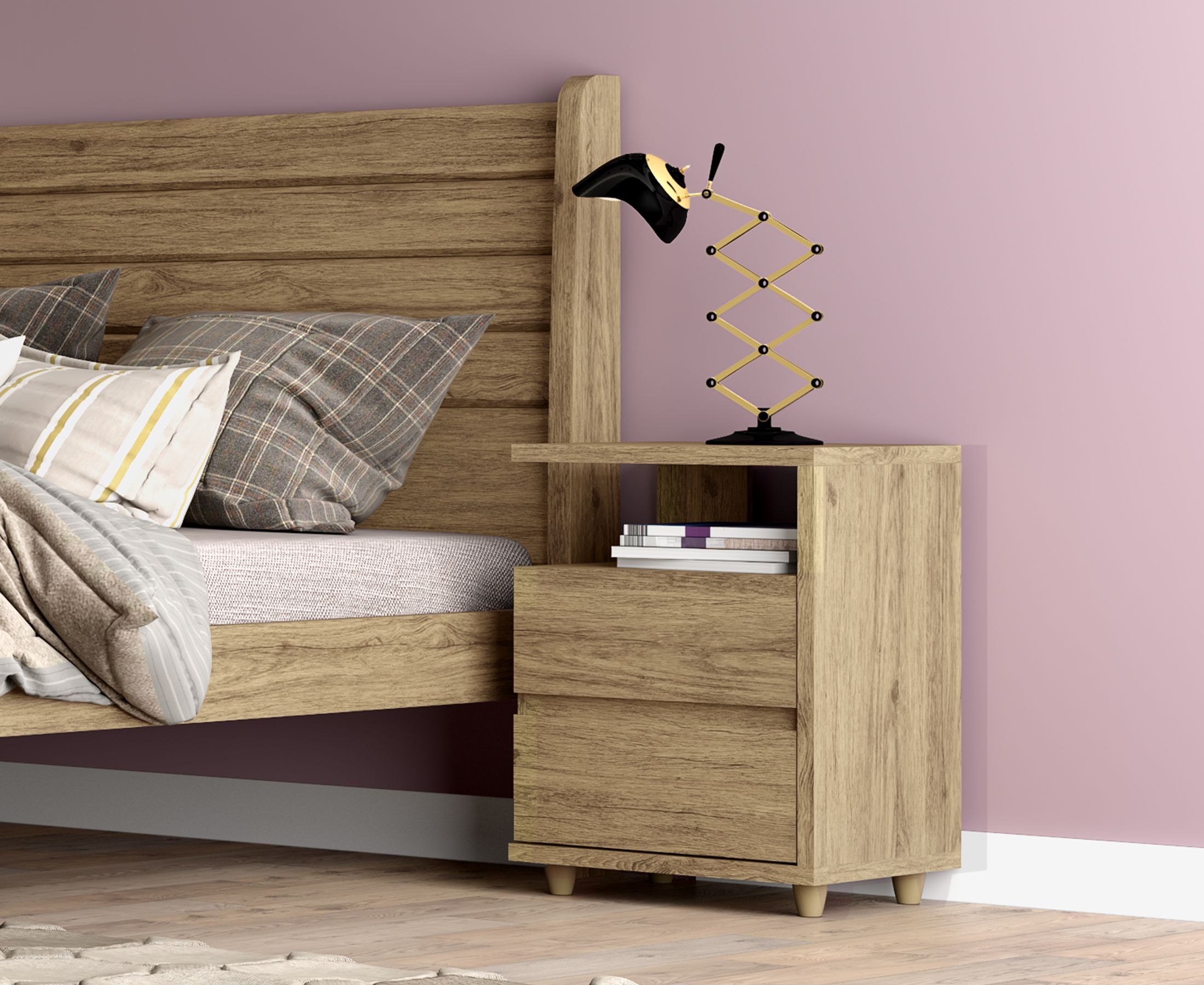 Passo a passo para montar a Mesa de cabeceira Campeche