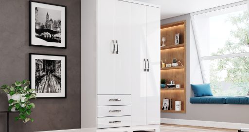 Guarda-roupa Caju 04 Portas